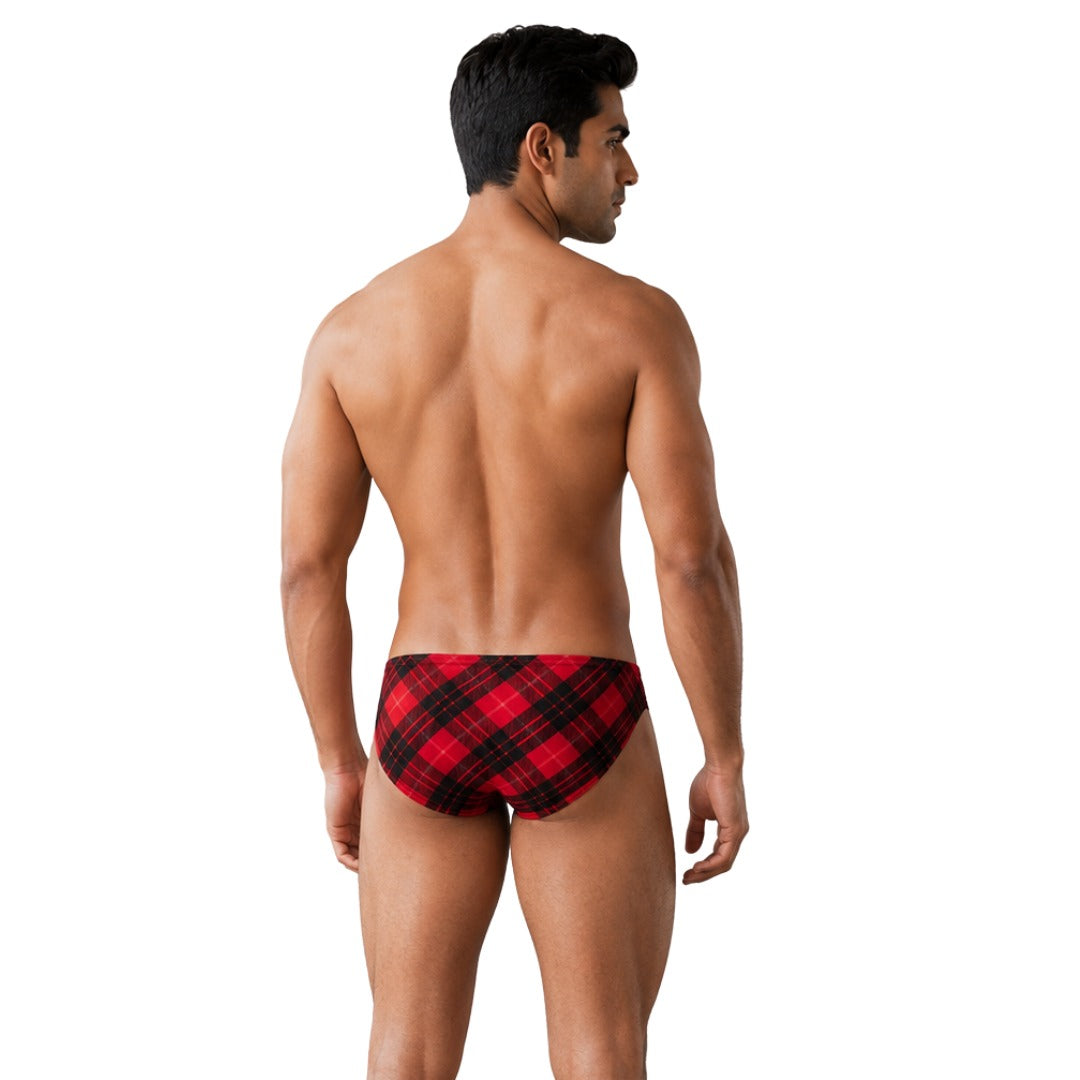 Red Plaid Bikini
