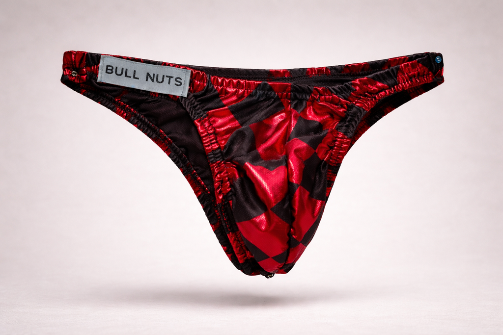 Shimmer Micro Bikini – Crimson Black  [INTIMATE WEAR]