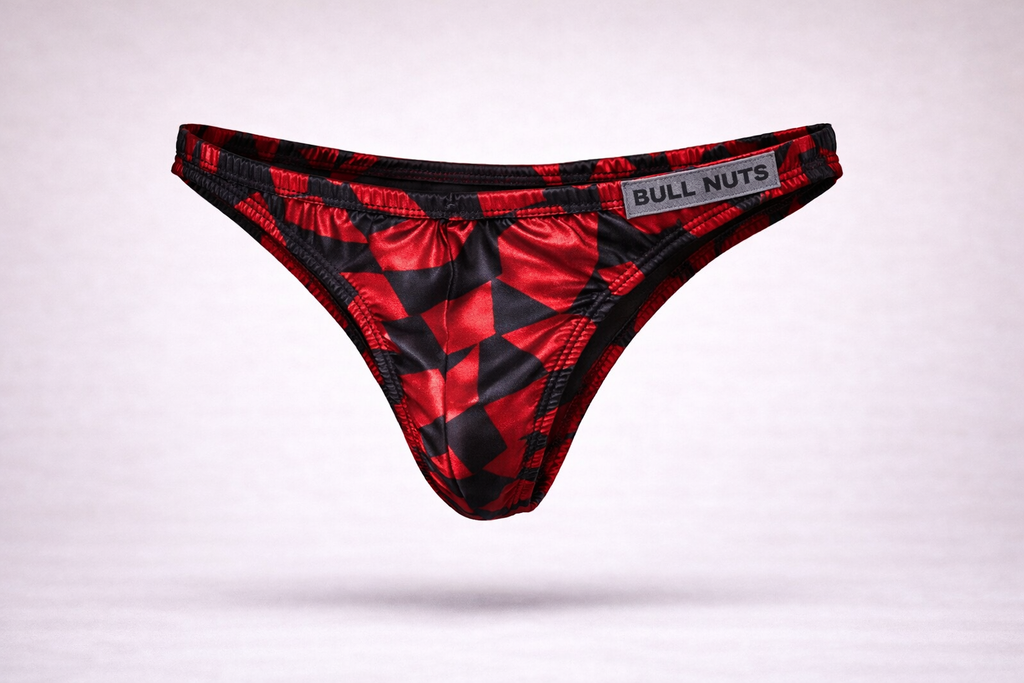 Shimmer Micro Bikini – Crimson Black  [INTIMATE WEAR]