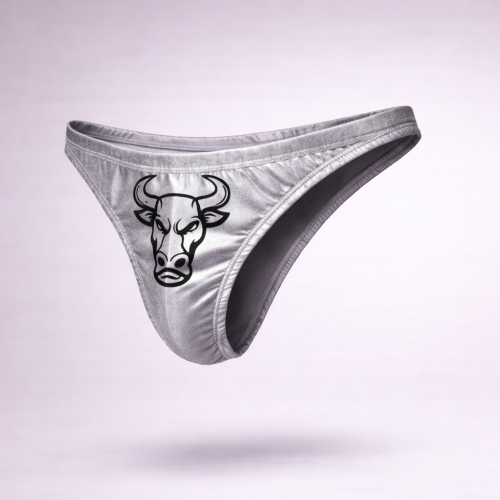 Shimmer Micro Bikini – Silver  [INTIMATE WEAR]