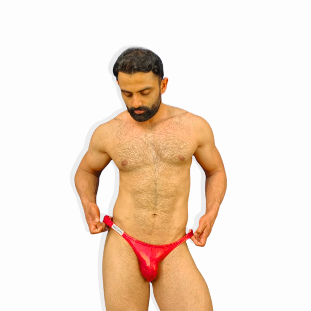 Shimmer Luxe Red Bikini  [INTIMATE WEAR]